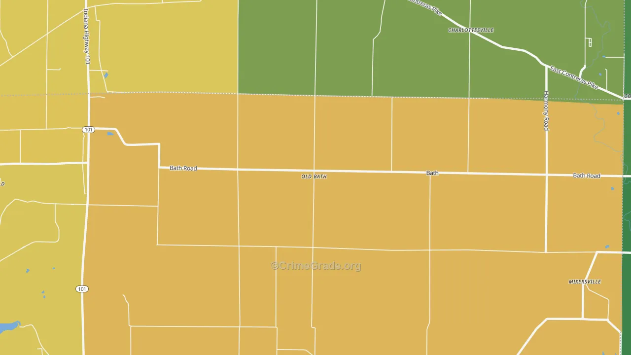 Old Bath, IN Map of Drug-Related Crime Rates