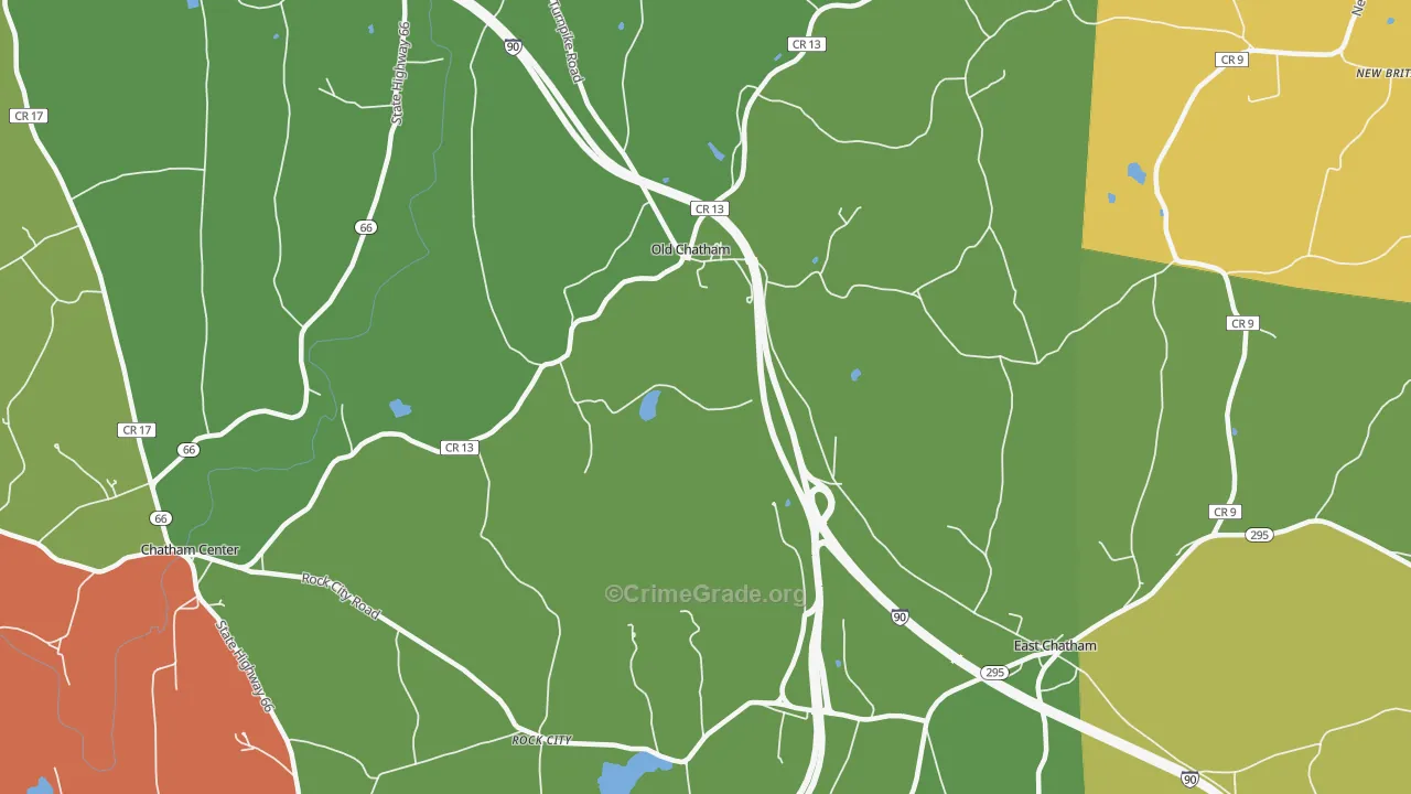 Old Chatham, NY Map of Drug-Related Crime Rates