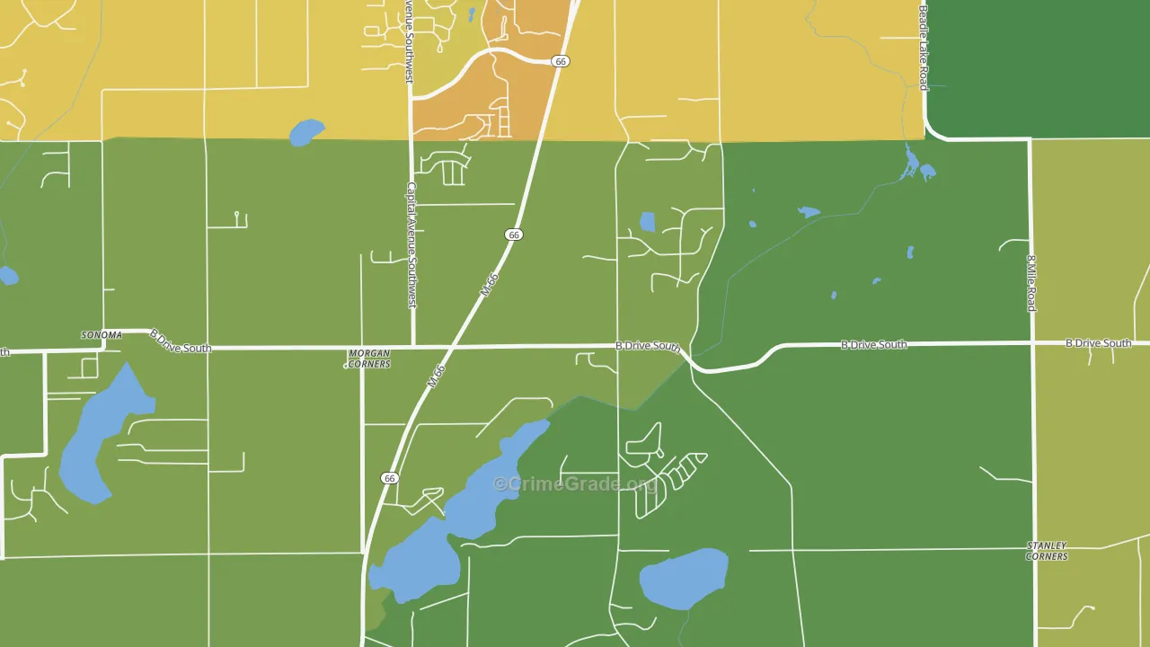 Old Mill Gardens, MI Map of Drug-Related Crime Rates