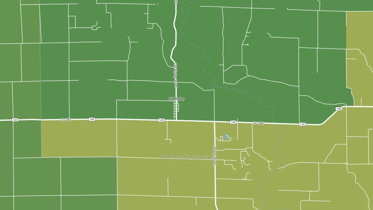 Old Ripley, IL Map of Drug-Related Crime Rates