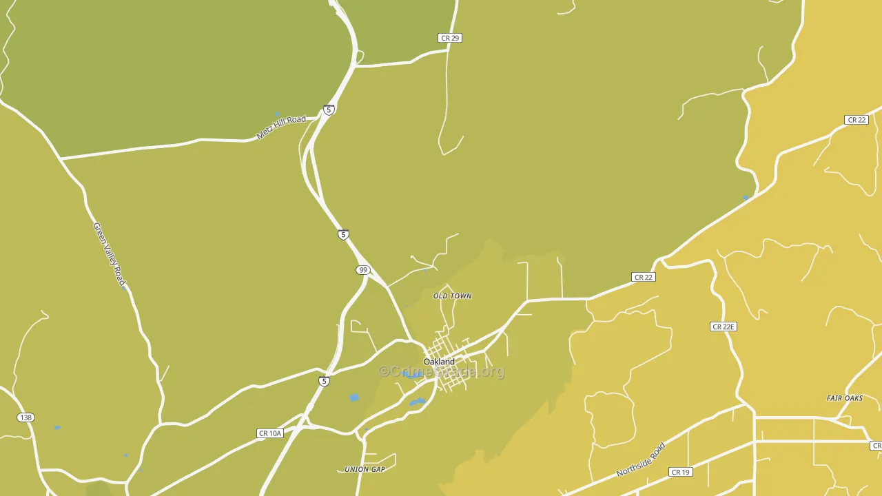 Old Town, OR Map of Drug-Related Crime Rates