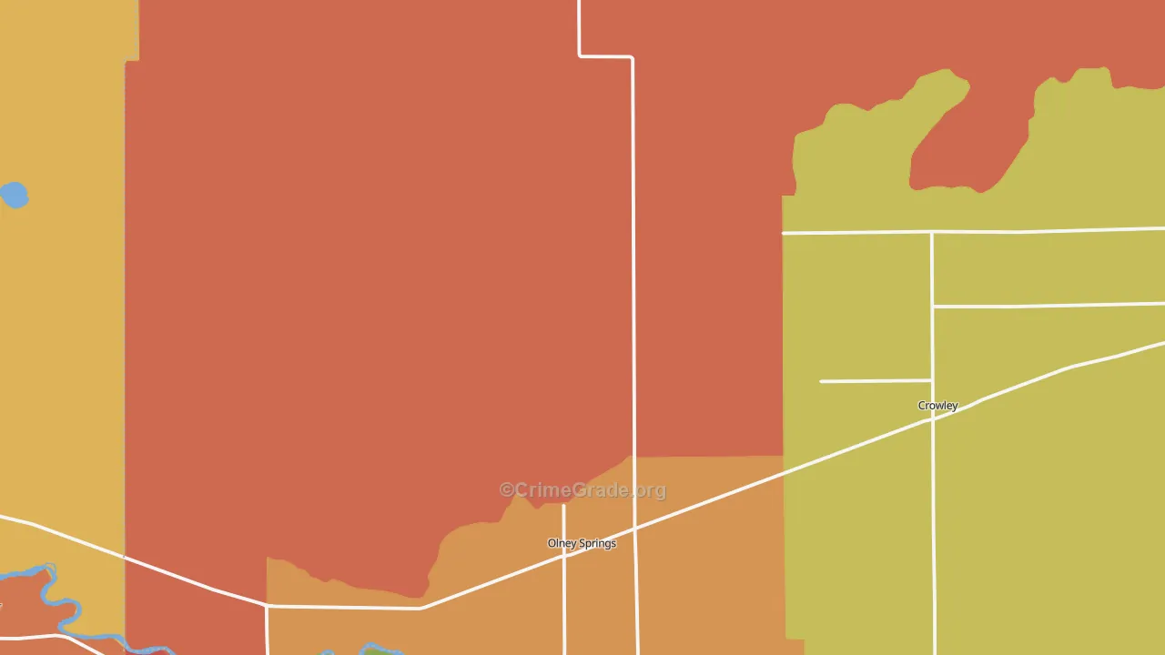 Olney Springs, CO Map of Drug-Related Crime Rates