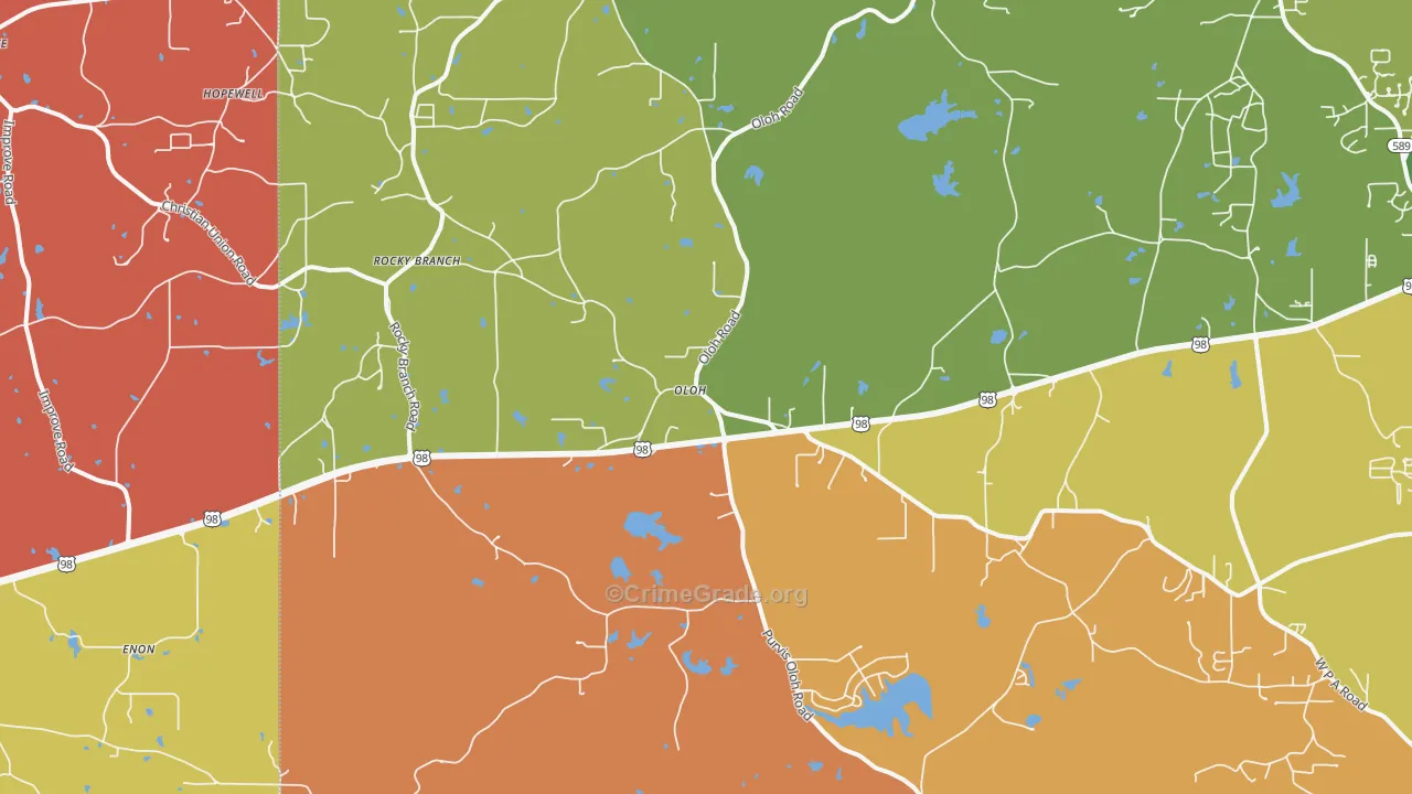 Oloh, MS Map of Drug-Related Crime Rates