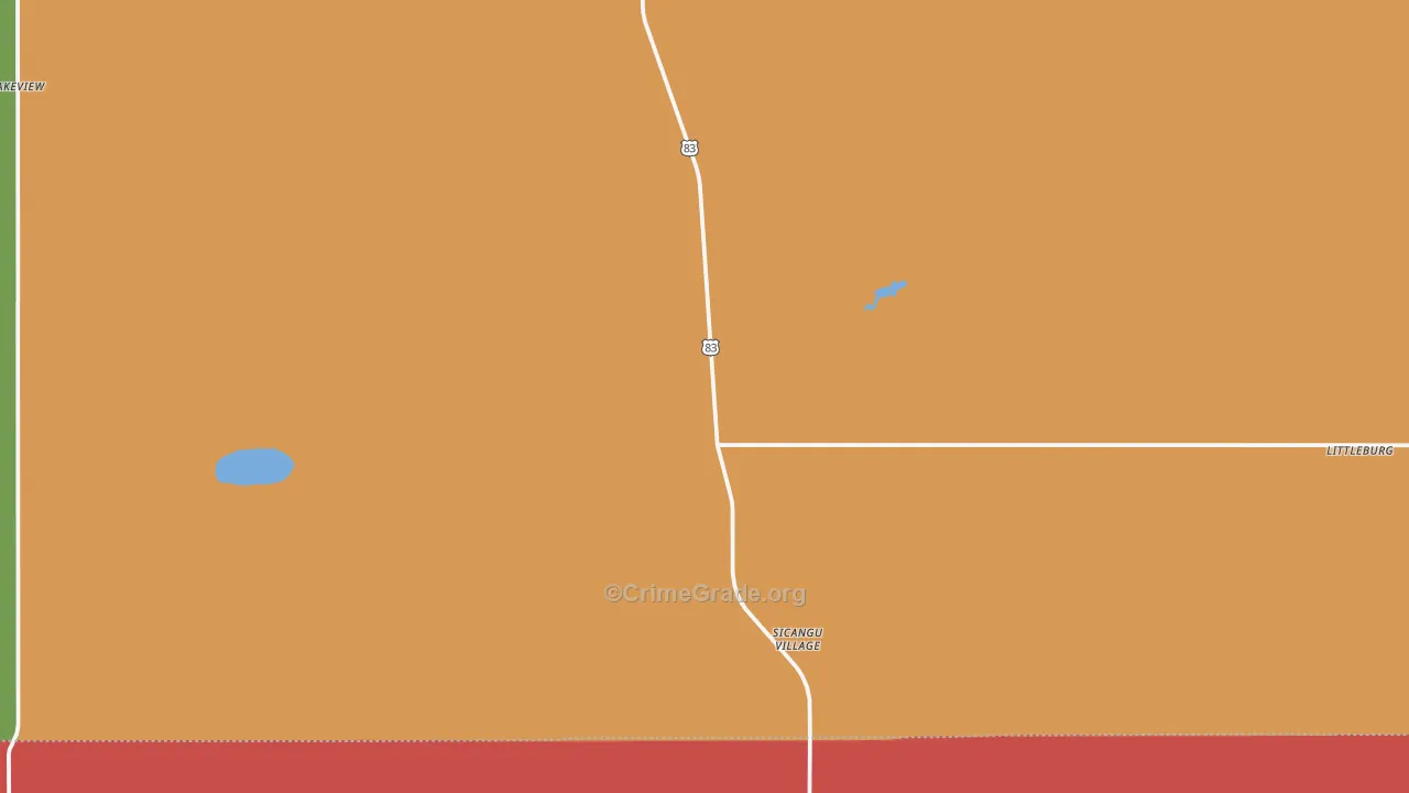 Olsonville, SD Map of Drug-Related Crime Rates