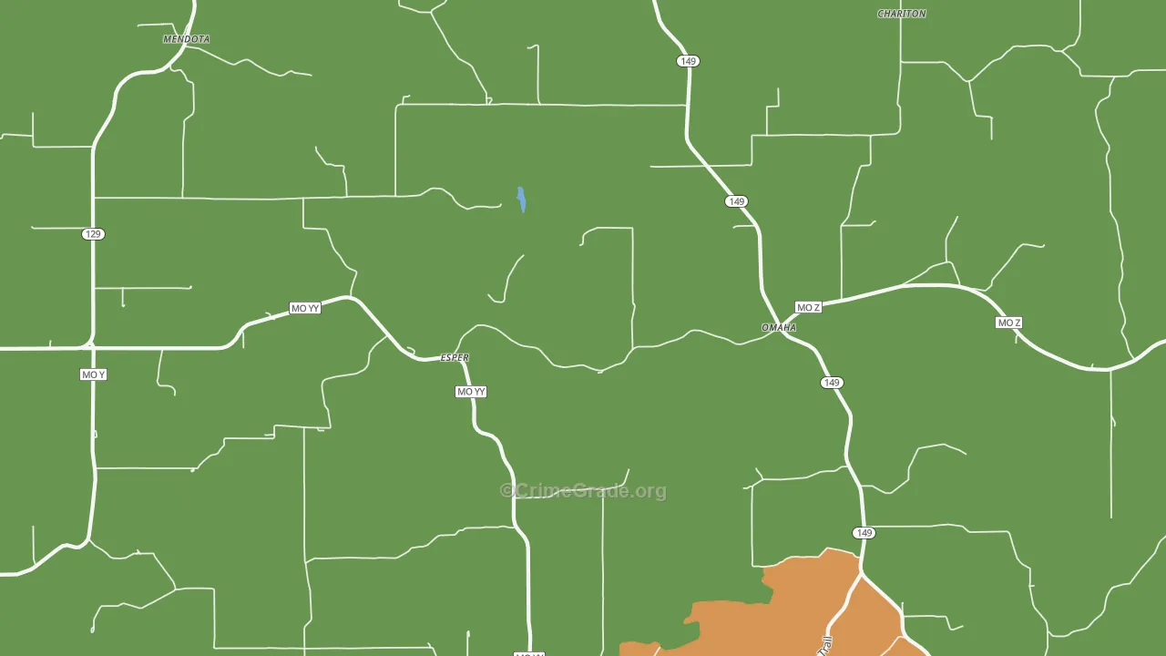 Omaha, MO Map of Drug-Related Crime Rates
