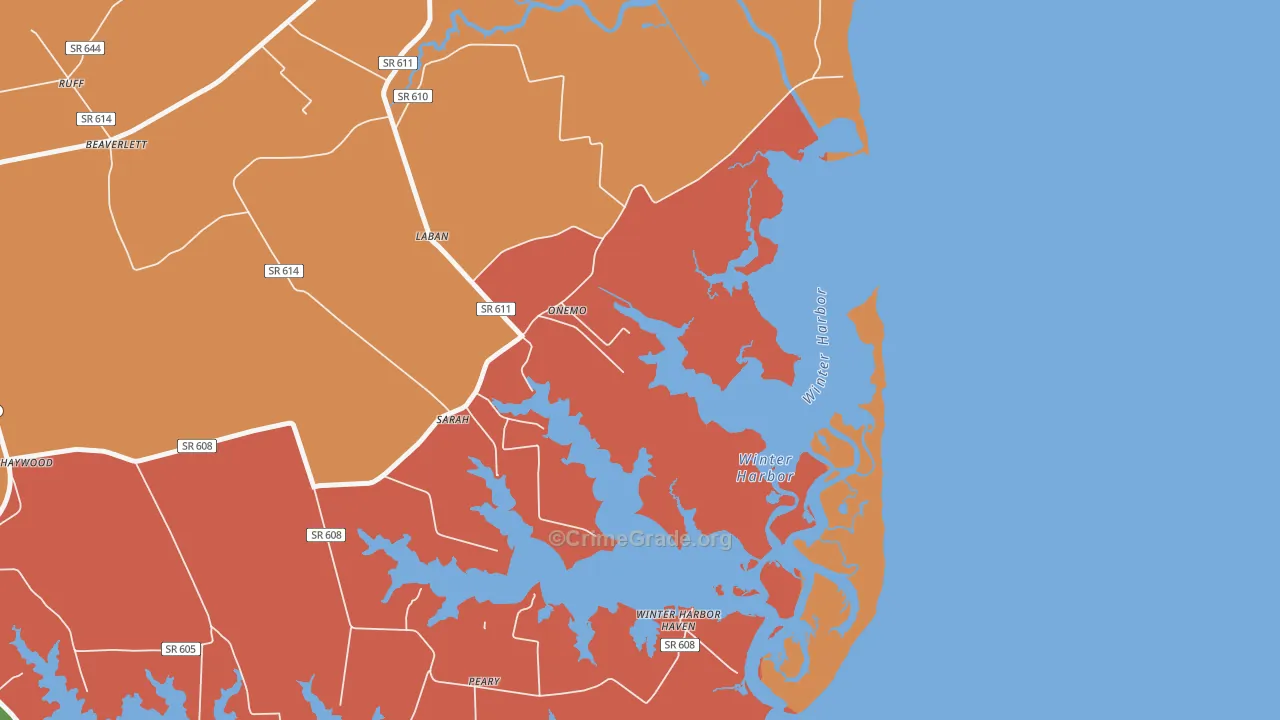 Onemo, VA Map of Drug-Related Crime Rates