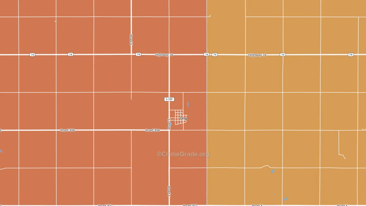 Ong, NE Map of Drug-Related Crime Rates