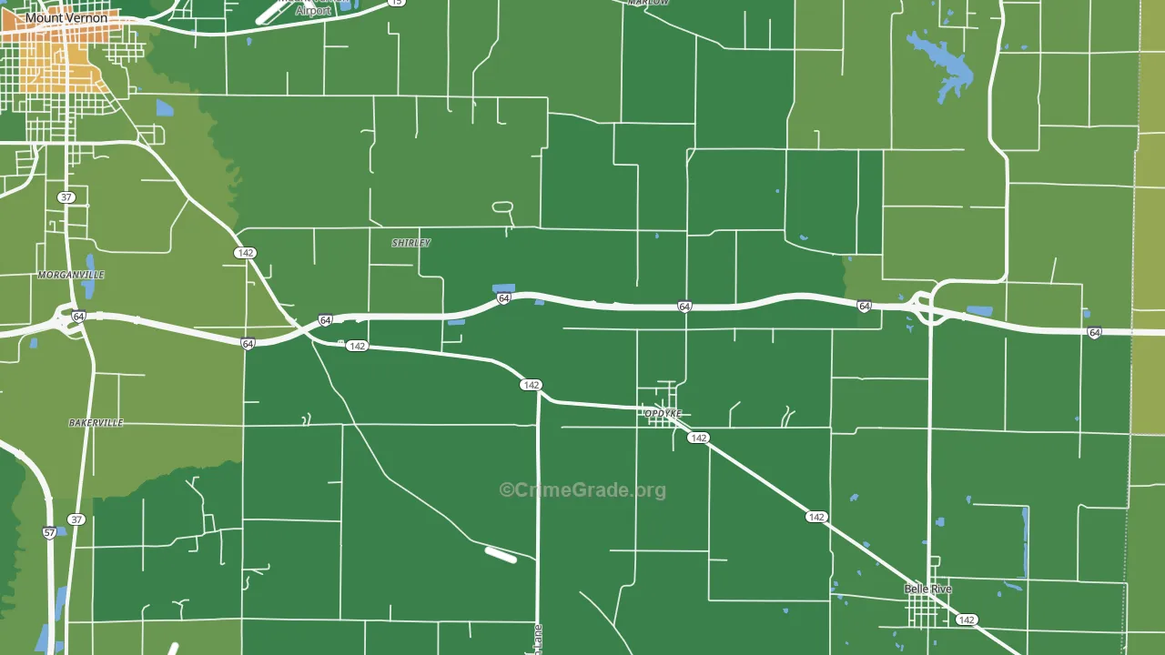 Opdyke, IL Map of Drug-Related Crime Rates
