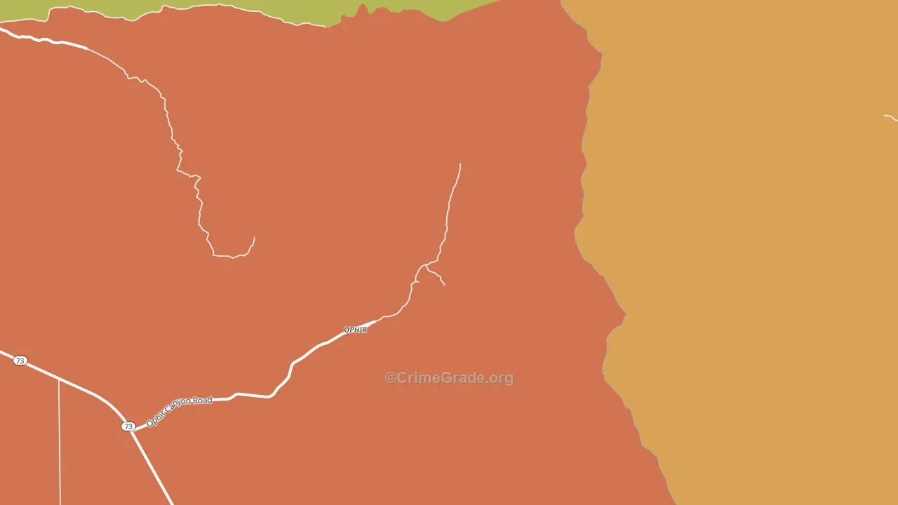 Ophir, UT Map of Drug-Related Crime Rates