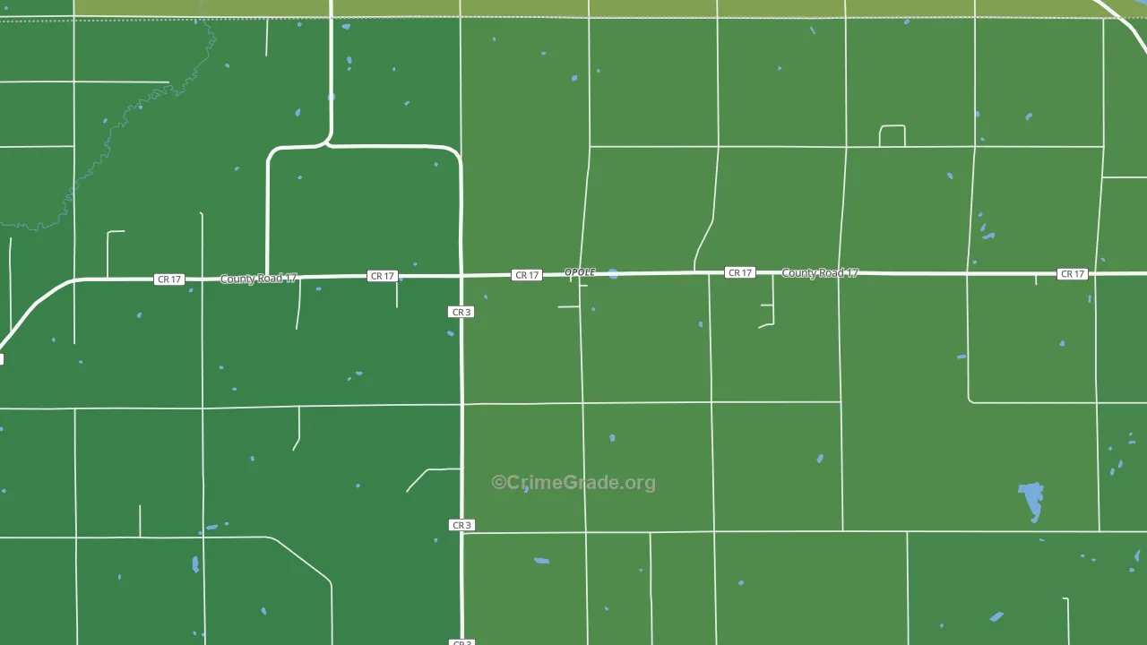 Opole, MN Map of Drug-Related Crime Rates