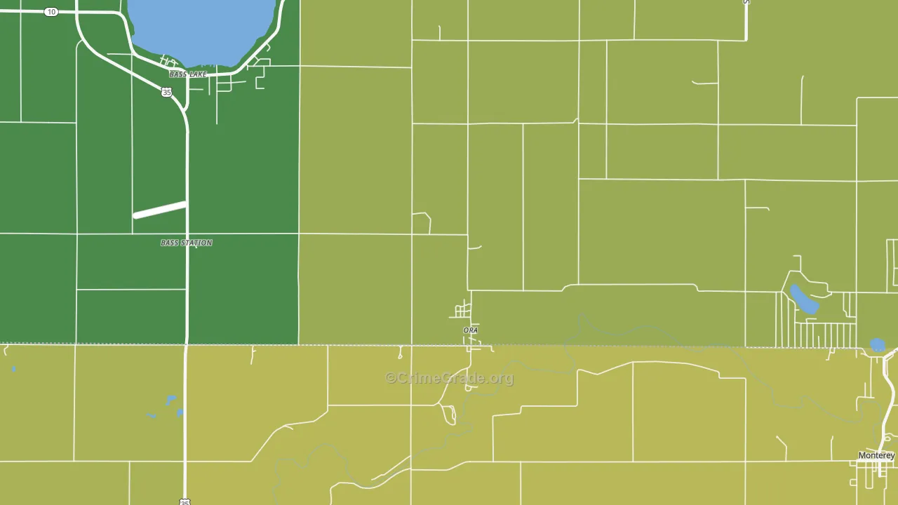 Ora, IN Map of Drug-Related Crime Rates