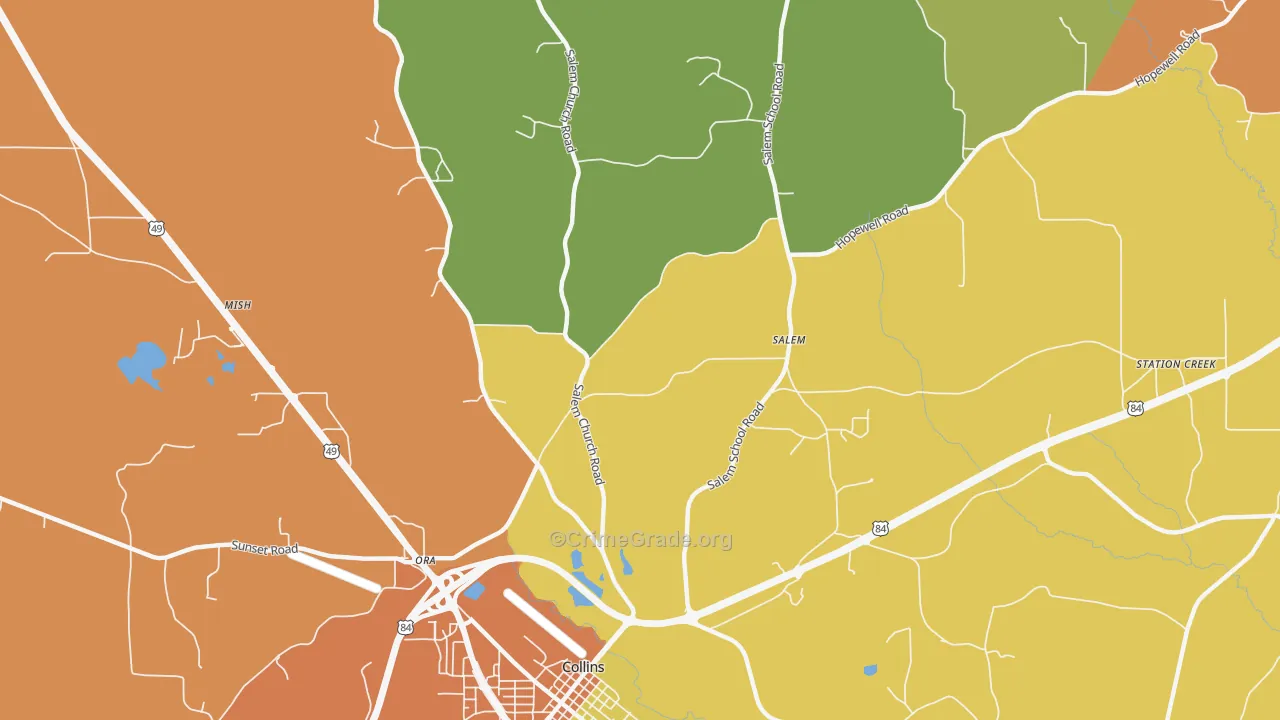 Ora, MS Map of Drug-Related Crime Rates