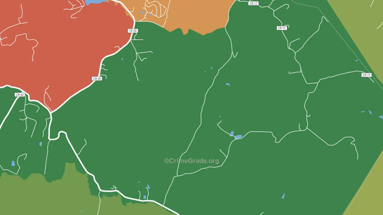 Oral Lake, WV Map of Drug-Related Crime Rates
