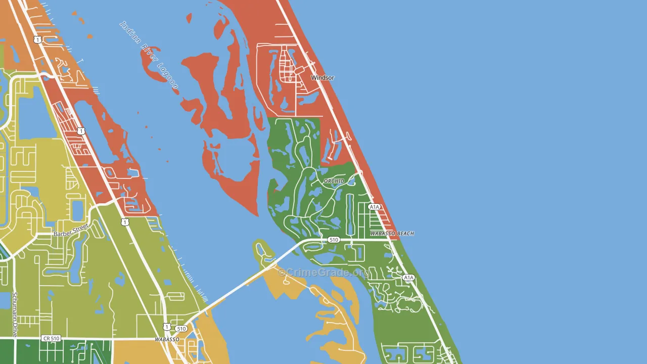 Orchid, FL Map of Drug-Related Crime Rates