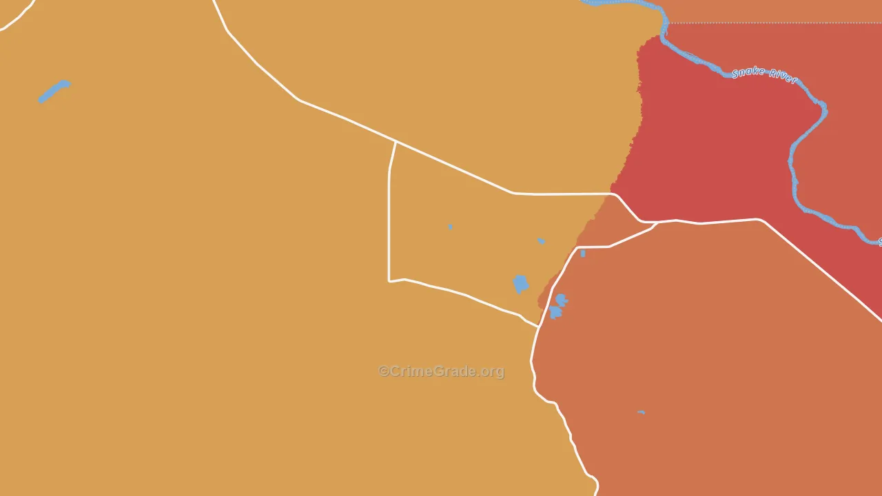 Oreana, ID Map of Drug-Related Crime Rates