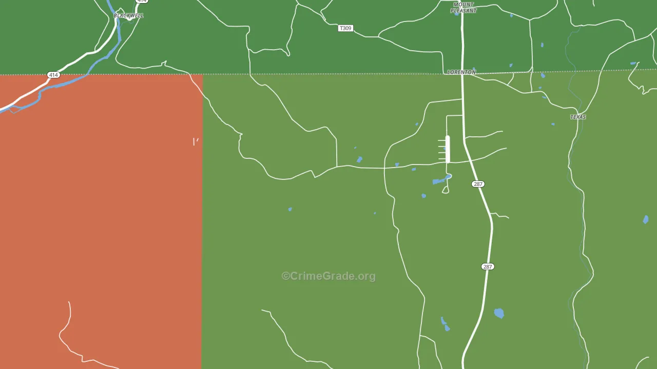 Oregon Hill, PA Map of Drug-Related Crime Rates