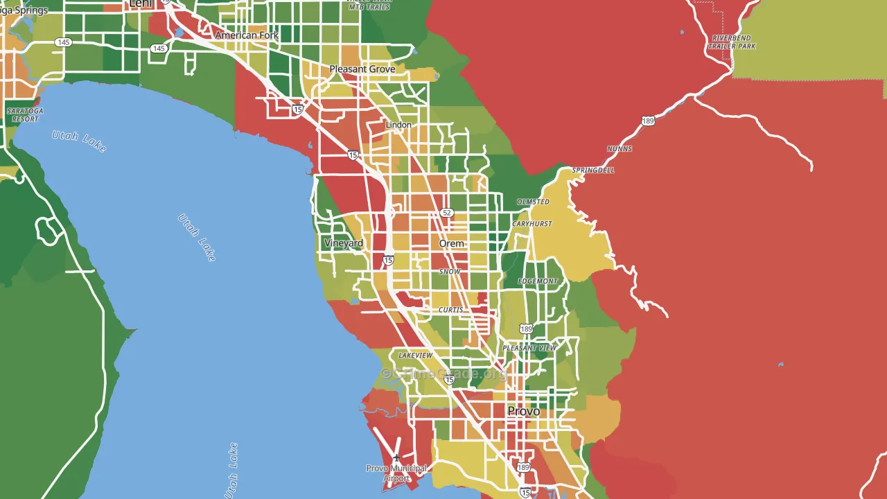 Orem, UT Map of Drug-Related Crime Rates