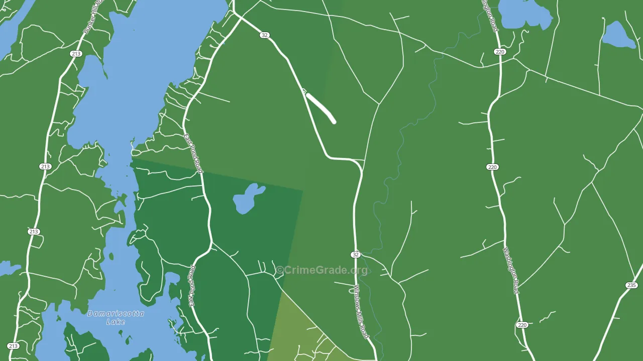 Orffs Corner, ME Map of Drug-Related Crime Rates