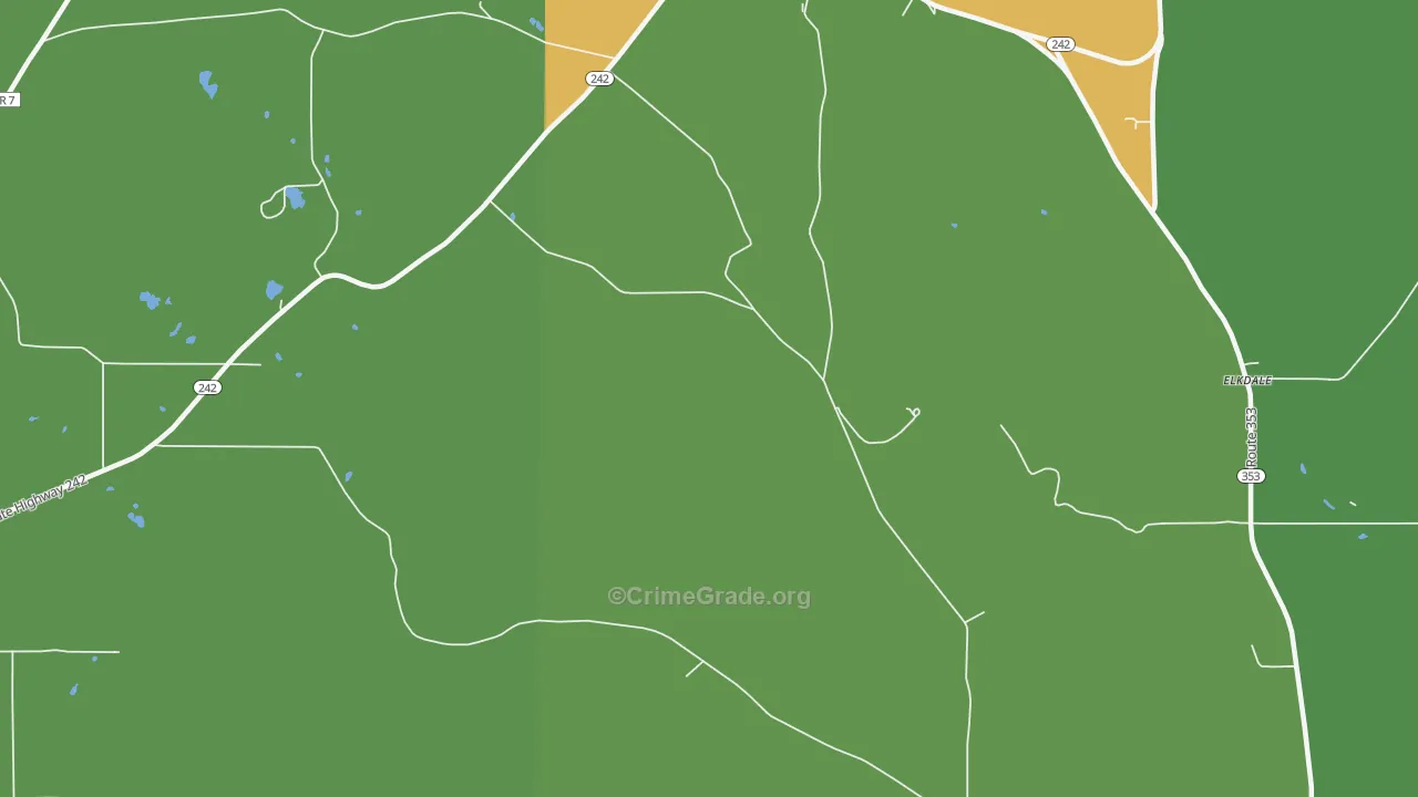 Orlando, NY Map of Drug-Related Crime Rates