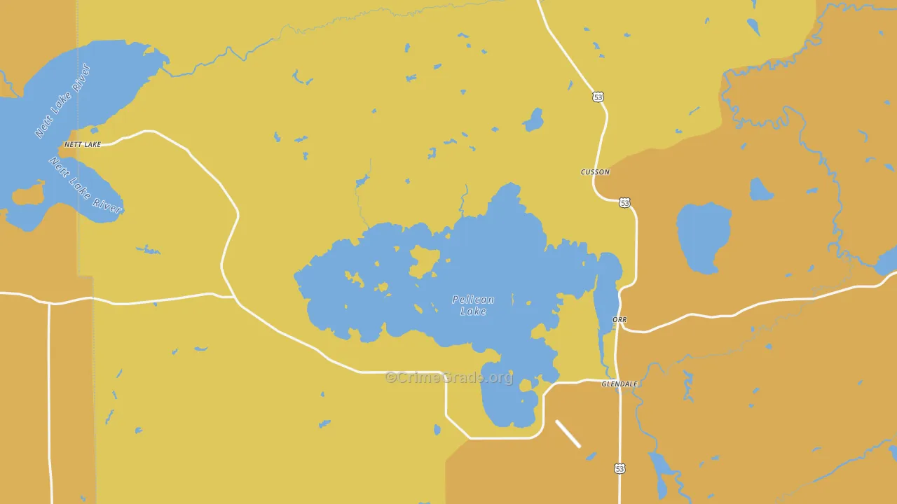 Orr, MN Map of Drug-Related Crime Rates