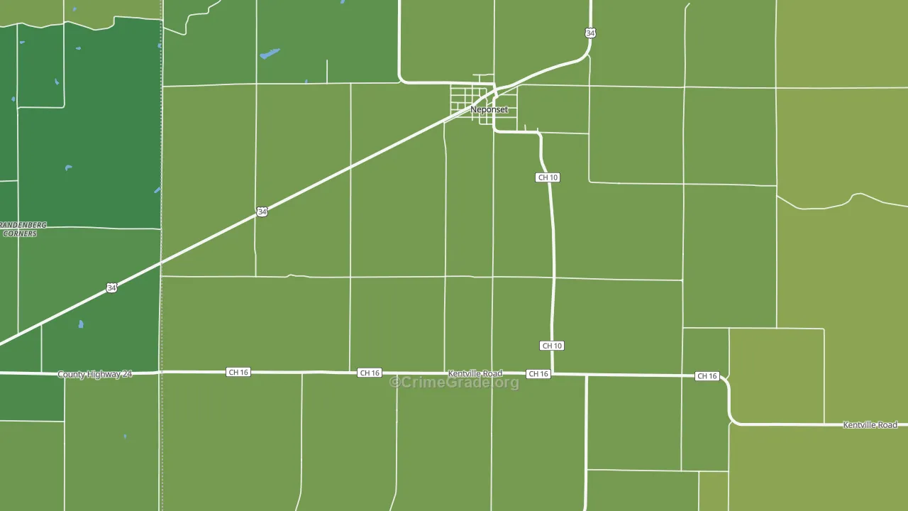Osceola, IL Map of Drug-Related Crime Rates