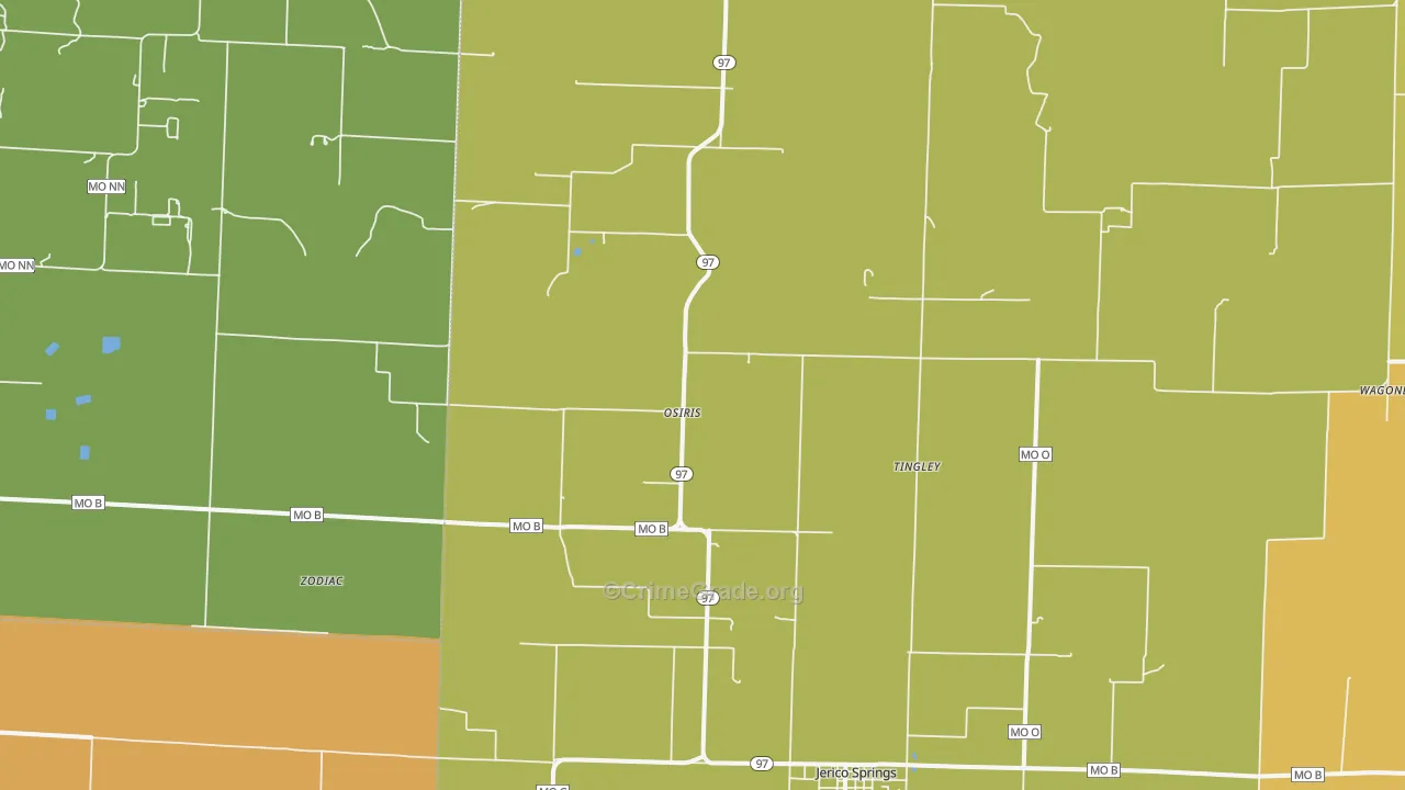 Osiris, MO Map of Drug-Related Crime Rates