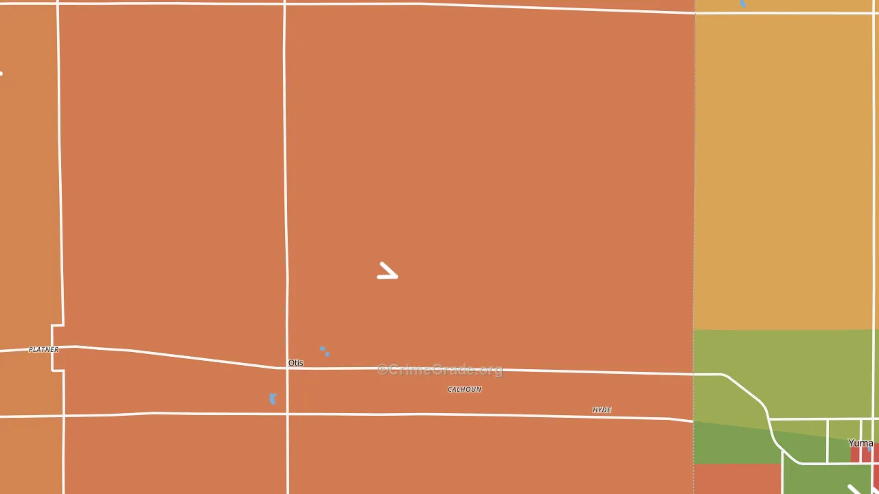 Otis, CO Map of Drug-Related Crime Rates