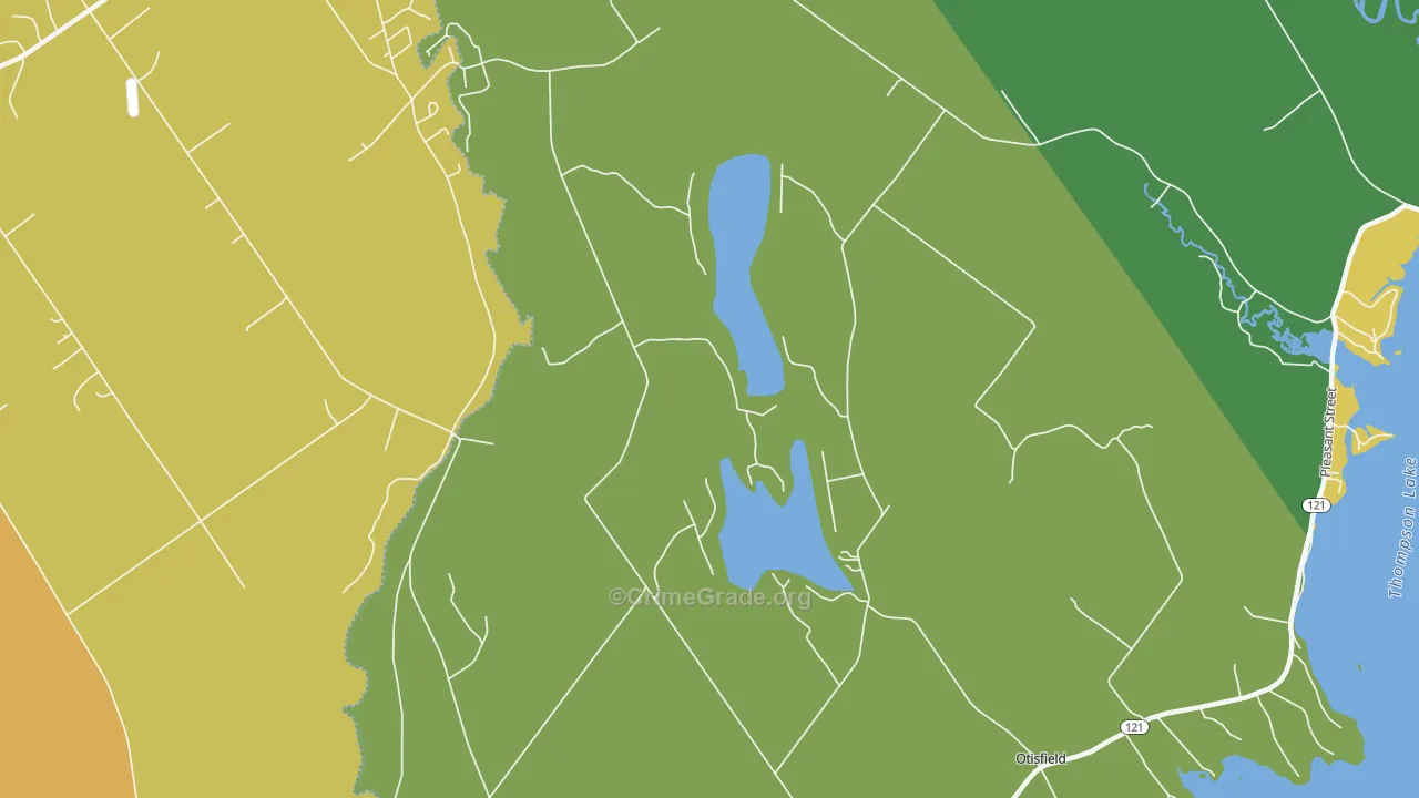 Otisfield, ME Map of Drug-Related Crime Rates