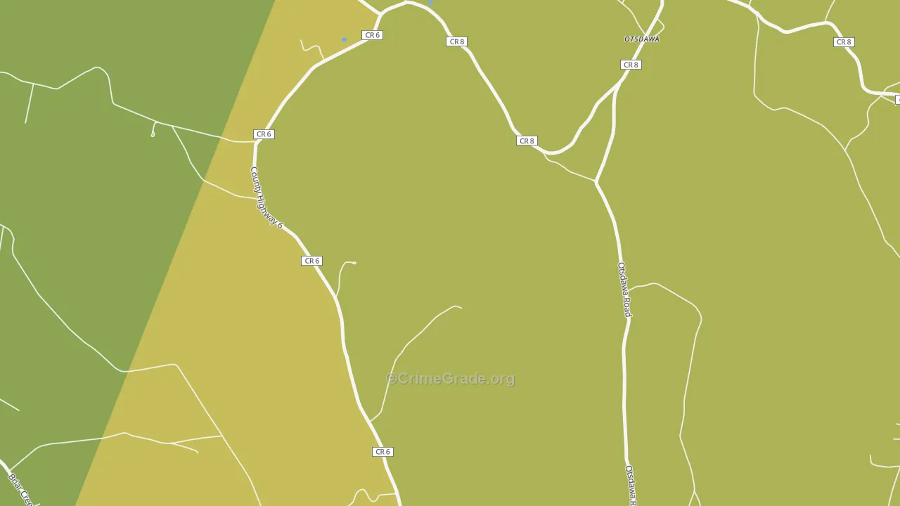 Otsdawa, NY Map of Drug-Related Crime Rates