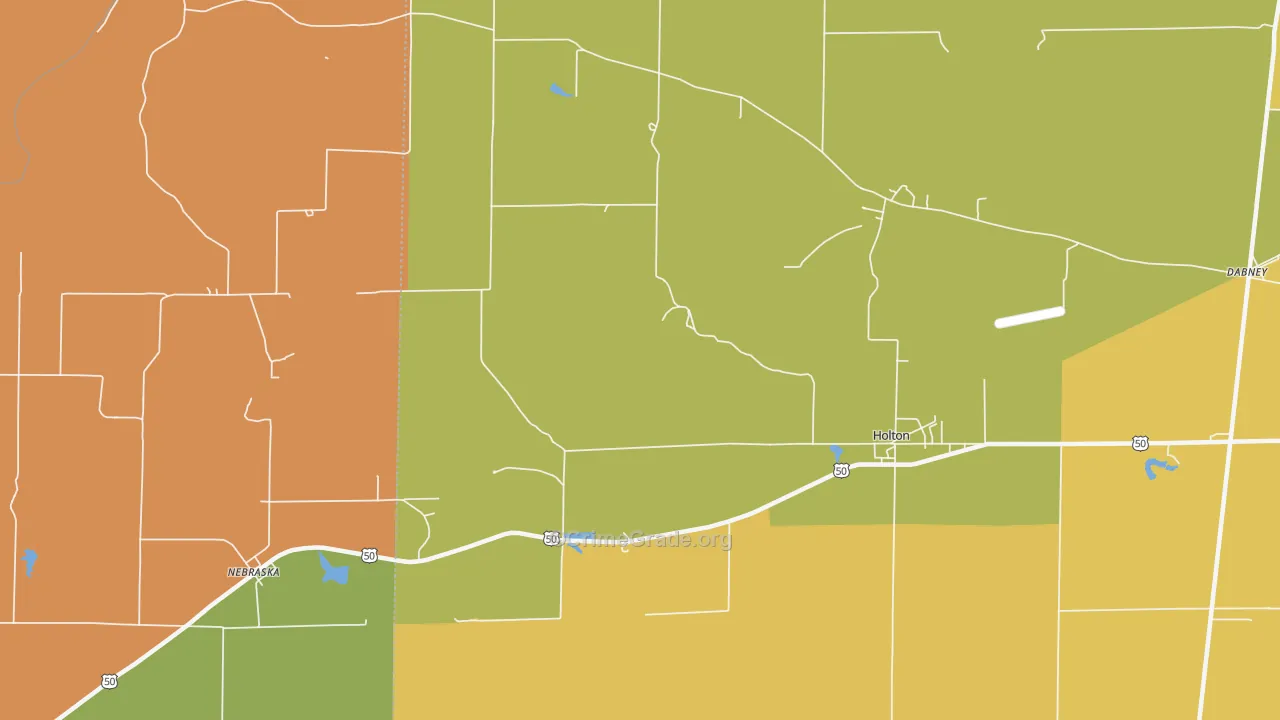 Otter Village, IN Map of Drug-Related Crime Rates