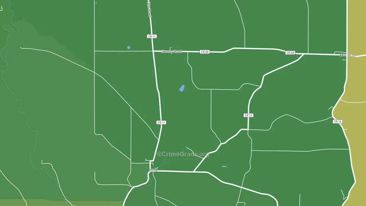 Otto, NY Map of Drug-Related Crime Rates