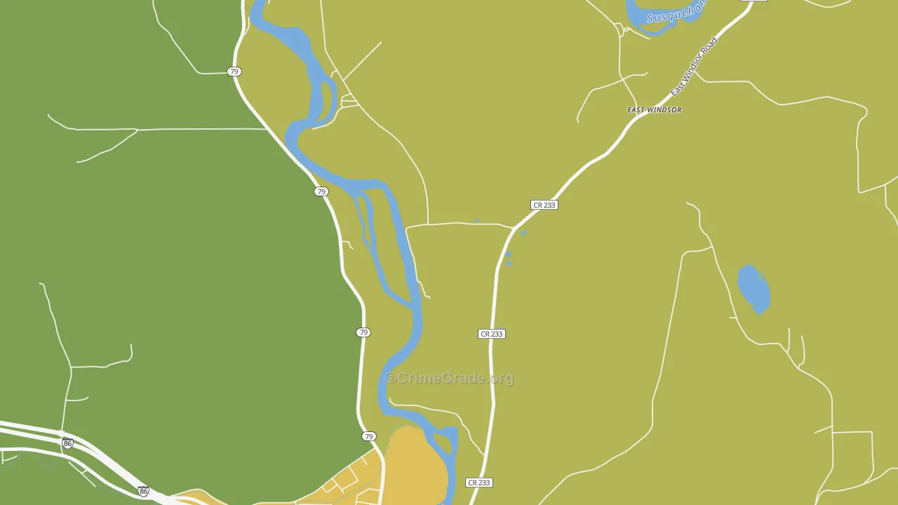 Ouaquaga, NY Map of Drug-Related Crime Rates