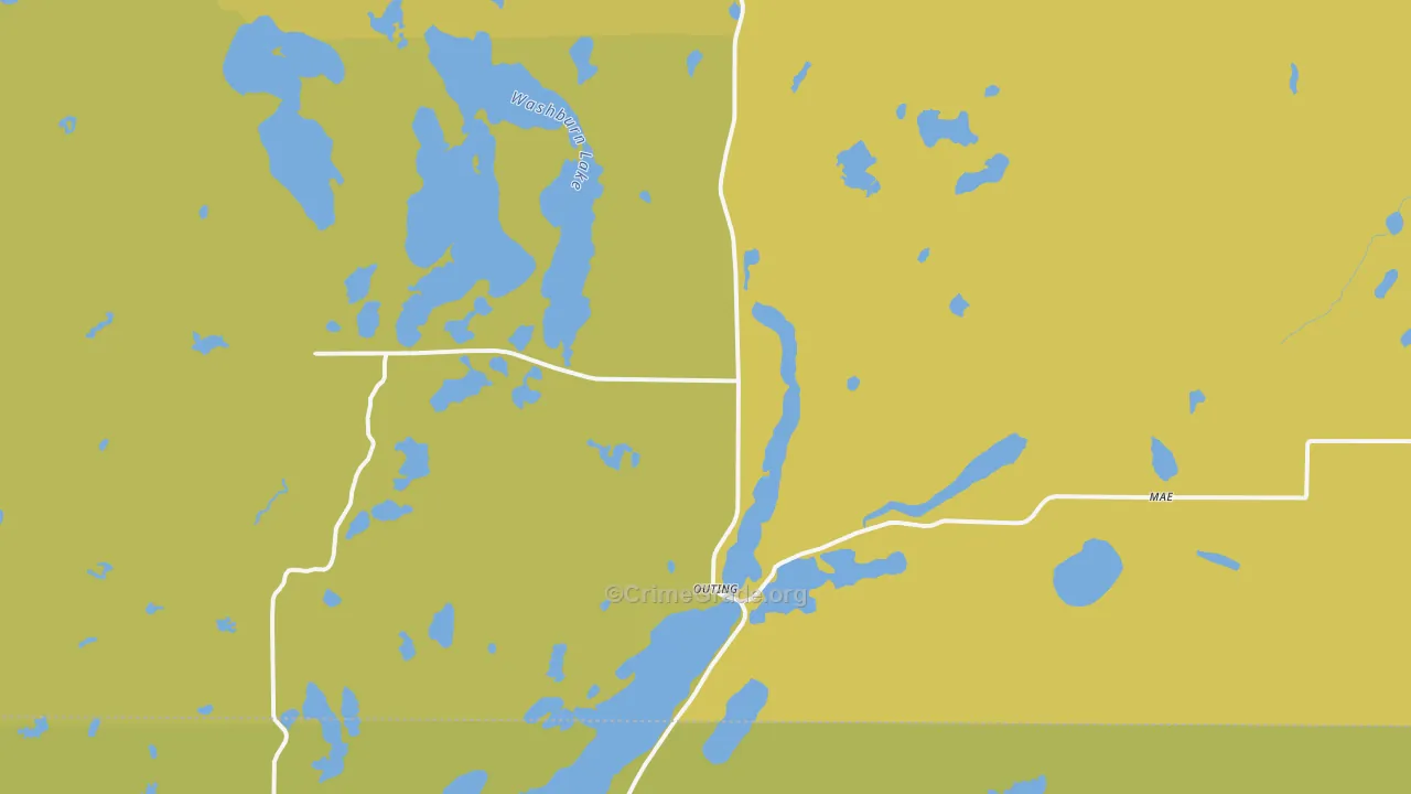 Outing, MN Map of Drug-Related Crime Rates