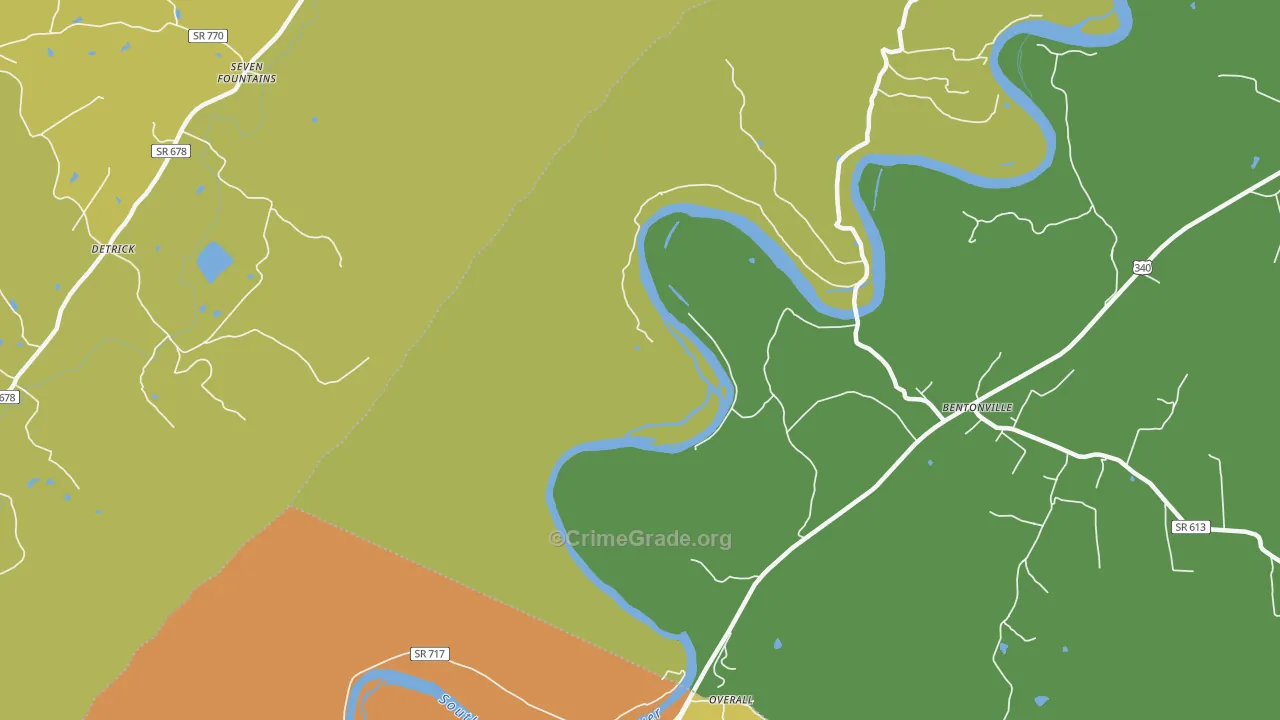 Overall, VA Map of Drug-Related Crime Rates