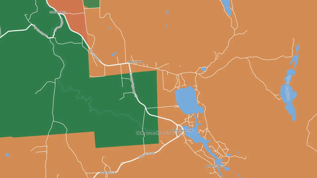 Owls Head, NY Map of Drug-Related Crime Rates