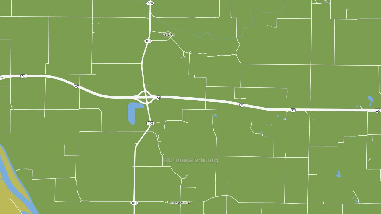 Oxville, IL Map of Drug-Related Crime Rates