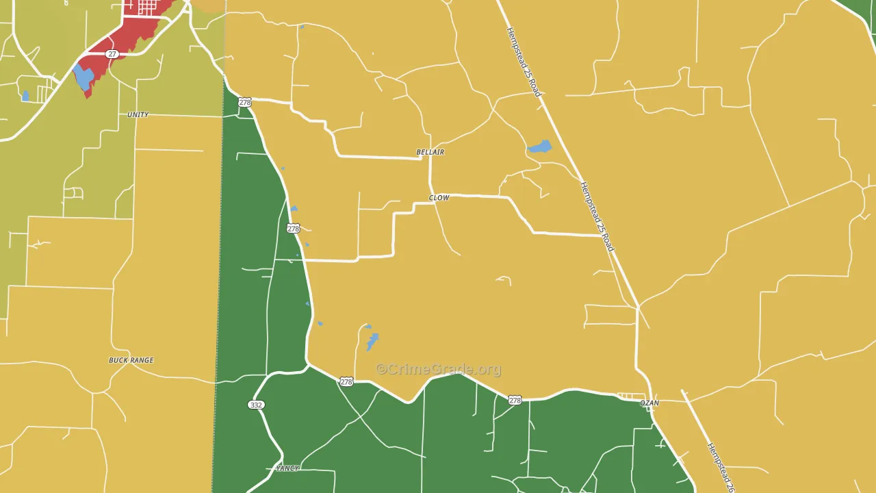 Ozan, AR Map of Drug-Related Crime Rates