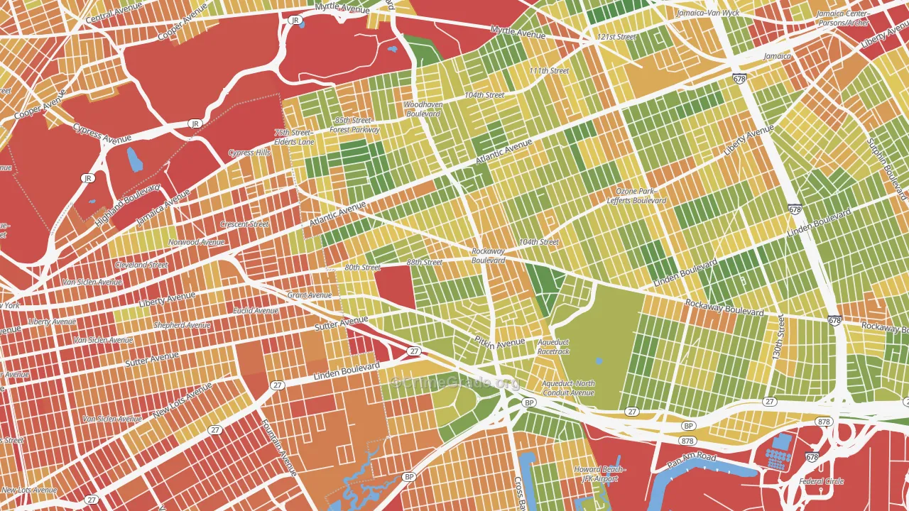Ozone Park, Queens, NY Map of Drug-Related Crime Rates