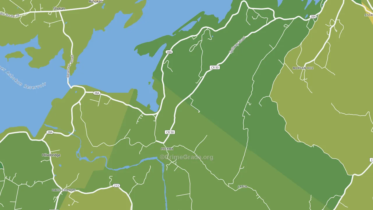 Pacama, NY Map of Drug-Related Crime Rates