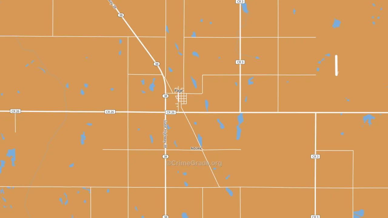 Page, ND Map of Drug-Related Crime Rates