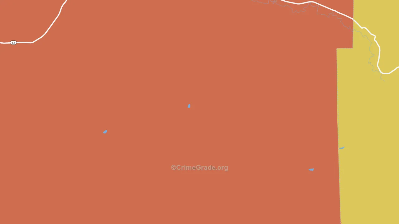Pagoda, CO Map of Drug-Related Crime Rates