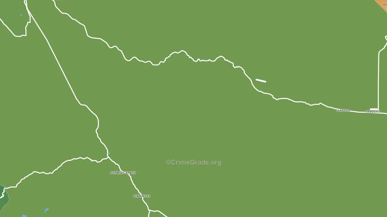 Paicines, CA Map of Drug-Related Crime Rates