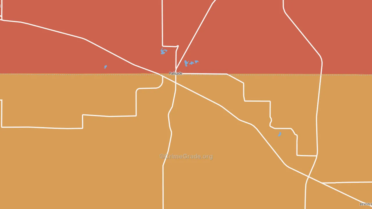 Palisade, NE Map of Drug-Related Crime Rates