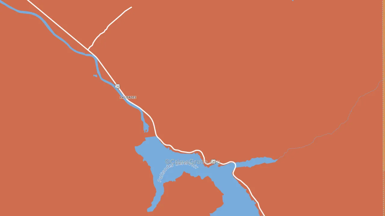 Palisades, ID Map of Drug-Related Crime Rates
