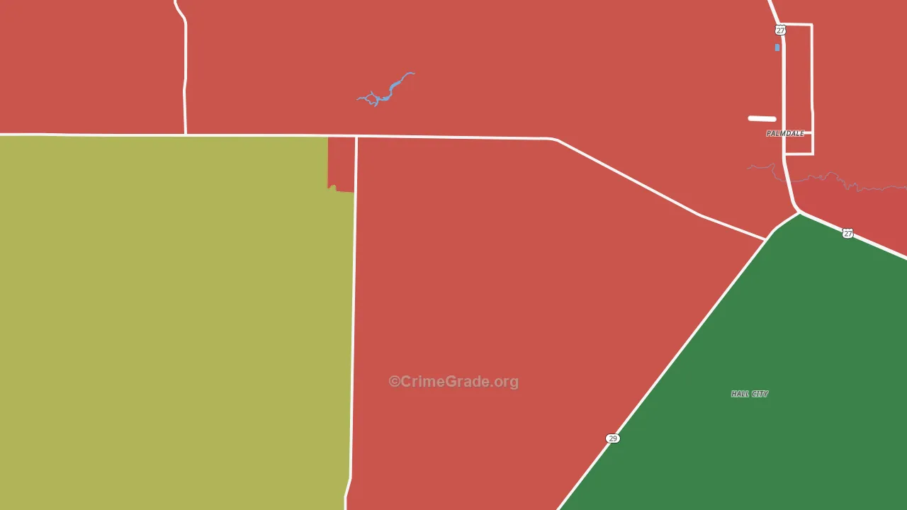 Palmdale, FL Map of Drug-Related Crime Rates