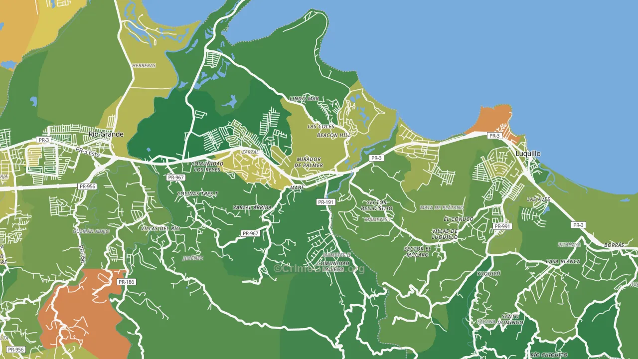 Palmer, PR Map of Drug-Related Crime Rates