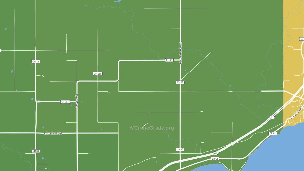 Palmers, MN Map of Drug-Related Crime Rates