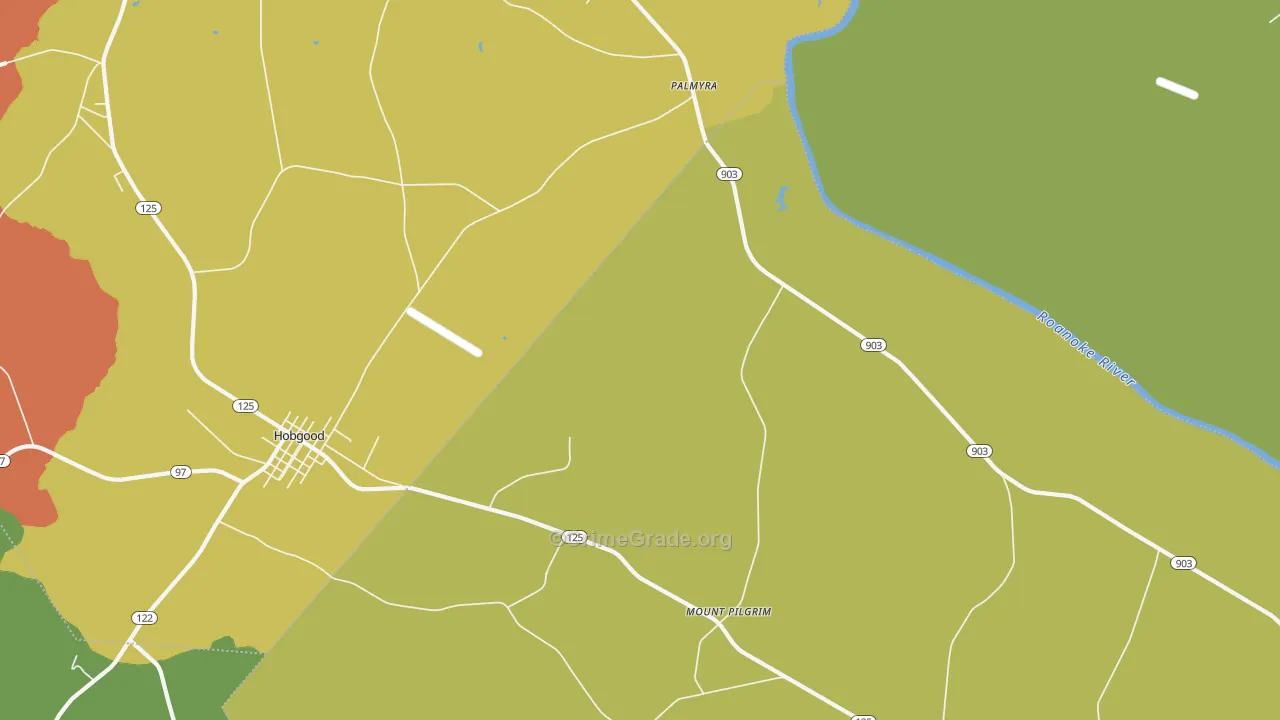 Palmyra, NC Map of Drug-Related Crime Rates