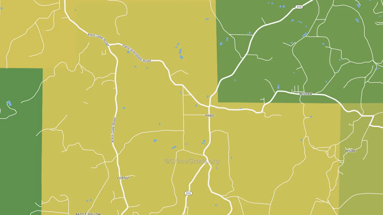 Panic, PA Map of Drug-Related Crime Rates