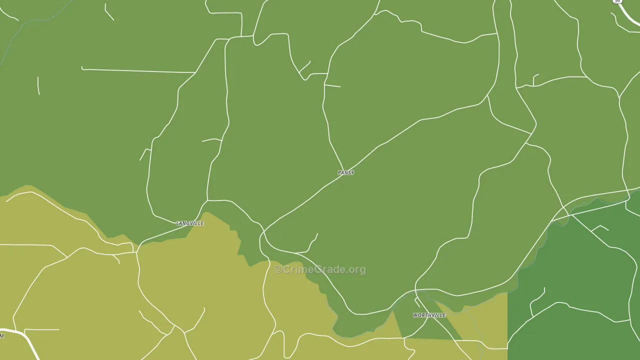 Pansy, PA Map of Drug-Related Crime Rates